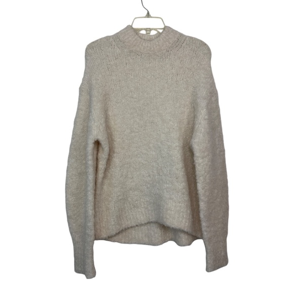 Madewell Wool-Alpaca Blend Bouclé-Knit Oversized Sweater - Picture 4 of 10